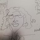 Dibujo a ciegas primer intento. Een project van  Schetsen van Carmen Miguez - 11.02.2019