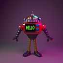 HELLO Mi Proyecto del curso: Introducción a la creación de personajes y modelado 3D con Maya. Un proyecto de 3D de Juan Diego Chacón Solís - 12.02.2019