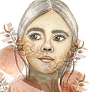 niña hojas. Un proyecto de Ilustración tradicional de laura casanova perez - 14.02.2019