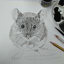  ratoncete sagutxo. Un progetto di Belle arti, Creatività, Disegno, Disegno a matita e Disegno artistico di Anuka Díaz de Espada - 15.02.2019