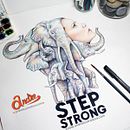 STEP STRONG. Een project van Traditionele illustratie van Andreina Ayala - 18.02.2019