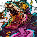 GAME OVER. Drawing, Art Direction, Design, Traditional illustration, Digital Illustration, and Vector Illustration project by Sebastian Coral - 02.15.2016