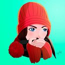 Illustration-Girl. Un projet de Conception d'éclairage, Conception de personnages et Illustration numérique de Angel Iriarte - 20.02.2019
