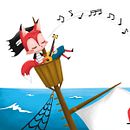 Fermín el guitarrista - álbum ilustrado. Projekt z dziedziny Grafika ed, torska, Trad, c, jna ilustracja, Ilustracja c i frowa użytkownika Esther Sariv - 21.12.2018