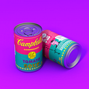Campbell's Tomato Soup. Un proyecto de 3D, Dirección de arte, Diseño gráfico, Diseño industrial, Fotografía, Fotografía de producto, Iluminación fotográfica, Ilustración digital y Modelado 3D de Harry Sequini - 26.02.2019