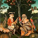 Adán y Eva. Un projet de Illustration traditionnelle , et Peinture de Julio Loborda - 26.01.2019