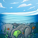 A Sweet Boulder. Ilustração tradicional e Ilustração digital projeto de Ana Hurtado Collado - 28.02.2019