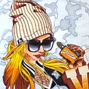 Juice Vapor Bemie G. Desenho e Ilustração tradicional projeto de Nando Feito Baena - 26.02.2019