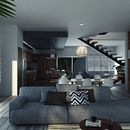 CASA N INTERIOR. Een project van 3D-animatie, Architectuur, Interactief ontwerp,  3D-modellering, 2D-animatie,  Interieurdecoratie,  Tekening,  Ontwerp, Fotografie y Artistieke fotografie van jair navarro - 28.02.2019