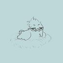 Ilustración: El perro salchicha 01. Un progetto di Illustrazione digitale di Sara Fe - 05.03.2019