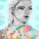 Mi Proyecto del curso: Retrato con lápiz, técnicas de color y Photoshop. Un progetto di Creatività, Disegno a matita, Illustrazione tradizionale e Illustrazione digitale di Monica Muñoz - 07.03.2019