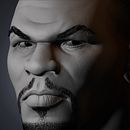 Mike Tyson (escultura) . 3D, Artă conceptuală, design de caractere 3D, Sculptură și modelare 3D de Aarón Ramos Pardal - 03.10.2019