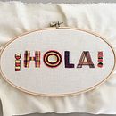 Mi Proyecto del curso: Letras bordadas: el hilo como herramienta gráfica. Een project van Borduurwerk van Daniela RK - 11.03.2019