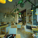 Mi Proyecto del curso: Restaurante y Tienda Vegana. Arquitetura, Design, e Design de interiores projeto de Cecilia Milagros León García - 16.07.2019