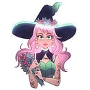 Ilustración con Clip Studio Paint - Bruja. Un projet de Illustration numérique de Sofía Fondo - 27.01.2019