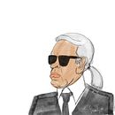 Mark Lagerfeld. Desenho de retrato, Ilustração tradicional e Ilustração digital projeto de Sergio Martínez - 19.02.2019