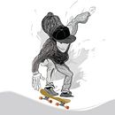 Skater. Un progetto di Street Art, Bozzetti, Creatività e Illustrazione digitale di Marcelo Espiñeira De Angelis - 22.03.2019