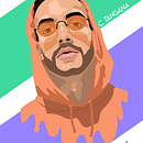 Retrato de C. Tangana con Illustrator. Un proyecto de Diseño gráfico, Ilustración digital e Ilustración vectorial de Álvaro Gómez López - 25.03.2019