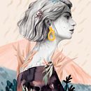 Bienvenida, primavera.. Drawing, Pencil Drawing, Portrait Drawing, Traditional illustration, and Digital Illustration project by Beatriz Ramo (Naranjalidad) - 03.28.2019