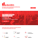 Sitio web de Decidim.org. Web Development, and Web Design project by Javier Usobiaga Ferrer - 10.28.2018