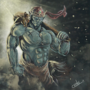 Half Orc - Pintura Digital. Digital Illustration project by Chino Orozco - 04.02.2019