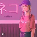 Coffee Pink. Un progetto di Illustrazione tradizionale e Illustrazione digitale di Alan Acuña - 06.11.2018