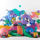 APP STORE. 3D, Art Direction, Character Design, 3D Character Design, and Traditional illustration project by Aarón Martínez - 04.04.2019