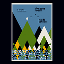 Carteles para la gira de Fito Paez por Brasil (2018). Design, Design de cartaz, Design gráfico e Ilustração tradicional projeto de max rompo - 21.11.2018