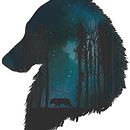 Mat yoga Wolf. Un progetto di Illustrazione digitale di vanesa guarino - 12.04.2019