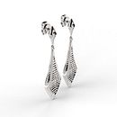 Aretes Modelado en Rhino Gold -Keyshot. Un projet de 3D, Design , Design de bijoux, Conception de produits, Design industriel , et Modélisation 3D de Adan Vite Arreola - 13.04.2019