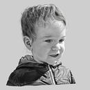 Mateo. Retrato digital. Un progetto di Belle arti, Disegno, Disegno di ritratti, Disegno realistico e Illustrazione digitale di Cristina Bodeanu - 28.04.2019