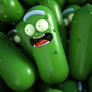 Escultura Digital Pickle Rick. 3D, Animação 3D, Animação de personagens, Design de brinquedos, e Modelagem 3D projeto de Anibal Diaz - 28.04.2019