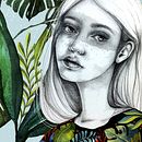 Mi Proyecto del curso: Retrato con lápiz, acuarela y Photoshop. Sketching, Creativit, Drawing, Pencil Drawing, Artistic Drawing, Portrait Drawing, Realistic Drawing, Traditional illustration, Digital Illustration, Instagram, Painting, Watercolor Painting, Photograph, Post-production, and Photo Retouching project by Luisina Quintero - 05.03.2019