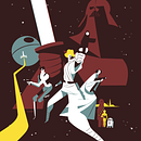Star Wars Day. Un proyecto de Diseño de carteles, Diseño de personajes e Ilustración digital de José Luis Ágreda - 05.05.2019
