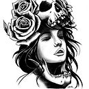 Mi Proyecto del curso: Diseño e ilustración digital de tatuajes con Procreate Ein Projekt aus dem Bereich Traditionelle Illustration von Jean-Antoine Montanez - 07.05.2019