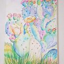 Nopal colorful. Een project van Aquarelschilderen van Alu Monzalvo - 08.05.2019