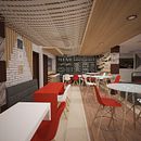 Mi Proyecto del curso: Diseño de interiores para restaurantes. Un proyecto de 3D de Germán Fabricio Armijos Toalongo - 09.05.2019