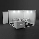 Colsubsidio Stand Design. Projekt z dziedziny 3D,  Architektura, Kreat, wność, Design, Projektowanie informacji, Projektowanie graficzne, W, darzenia, Infografika,  Modelowanie 3D i  Reklama użytkownika Diana Carolina Londoño - 28.02.2019