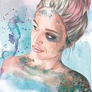Mi Proyecto del curso: Retrato ilustrado en acuarela. Un projet de Dessin de portrait et Illustration traditionnelle de rebecamillancs - 14.05.2019
