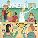 Illustration for Fleet People Magazine. Un proyecto de Diseño de carteles, Diseño editorial, Ilustración tradicional e Ilustración digital de Araceli Moya - 12.05.2019