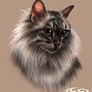 LADY. Retrato de mi gatita. Photoshop.. Traditional illustration, and Digital Illustration project by Kike de Rivas Iglesias - 08.25.2018