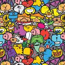 CAKE KINGDOM. Estampagem e Ilustração digital projeto de William Escobar - 20.05.2015