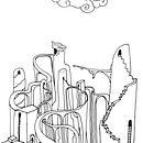 Allí donde voy - ilustraciones para libro de poesía. Un proyecto de Dibujo, Diseño e Ilustración tradicional de Unai González Martínez - 16.05.2019
