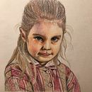 Mi Proyecto del curso:  Retrato realista con lápices de colores. Un progetto di Disegno, Disegno a matita, Disegno artistico, Disegno di ritratti, Disegno realistico, Illustrazione tradizionale e Illustrazione infantile di mariella_medinasi - 24.05.2019