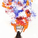 ILUSTRACIONES Notas para Revistas - Mundo libro. Traditional illustration project by China Passalia - 05.27.2019