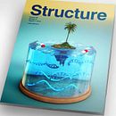 ‘Structure’’ cover for this scientific journal, issued Aug 2018. 3D, Concept Art, Art Direction, and 3D Modeling project by Sonia Juan Rubio - 08.07.2018