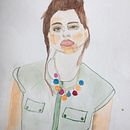 Ilustraciones. Desenho de retrato projeto de Macarena Lavin - 04.06.2019