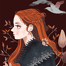 Fanart: Sansa Stark. Character Design, Traditional illustration, and Digital Illustration project by Paula Zamudio - 06.10.2019