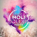 First Holi Colors Party. Design, Poster Design, and Graphic Design project by Pedro David Silvio - 06.12.2019