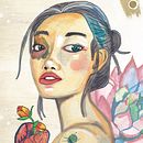 Mi Proyecto del curso: Retrato ilustrado en acuarela. Un progetto di Illustrazione tradizionale di Alejandra Jsp - 12.06.2019